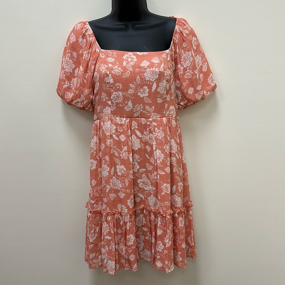 NWT Blu Pepper Coral Floral Dress